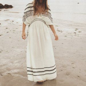 ZARA BEADED KAFTAN DRESS Size M-L